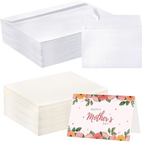 30 Sets Blank Watercolor Cards with Envelopes, 140lb/300GSM Cotton Watercolor Paper Cards, 4 x 6 in Foldable Watercolor Postcards with Envelopes for Greeting Cards Birthday Wedding Invitations