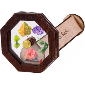 طقم kaleidoscope Kit الطبيعي استوديوهات رائعة ماجيك منسكوب منجور صنع مجموعة خشبية kaleidoscope diy kaleidoscope kit للأطفال