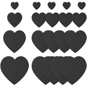 20Pcs Down Jacket Repair Patches Waterproof Self Adhesive Pre-Cut Nylon Repair Patches Kit for Jackets Coats Clothing Tents Sleeping Bags, Heart