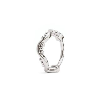925 Sterling Silver Granulated Nose Ring w/Clicker Closure, Unique Curved Helix Hoop Ring, Fits Nostril, Helix, Cartilage and Tragus Piercings, Nose Ring Hoop for Women, Nose Piercings, Gifts for Her