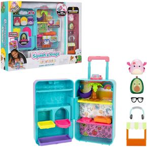 Squish-a-longs by Squishmallows On-The-Go Luggage Playset - (2) 1" Mini-Squish, 3 Levels of Play, 3 Accessories & 2 Play Pieces - Collect, Trade, & Play - Ages 6+