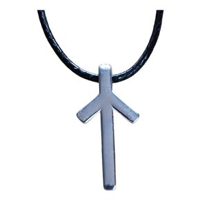 قلادة Valhalla Viking مع Rune for Women and Men 925 Sterling Silver - تميمة حماية المجوهرات Nordic Nordic (Tiwaz)