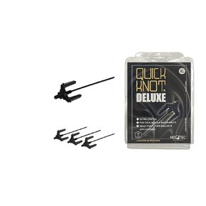 Quick Knot® Deluxe | أداة ضفيرة | مقطع ماني للضفائر | مناسبة للخيول والموانئ | قابل لإعادة الاستخدام (XL ، الأسود)