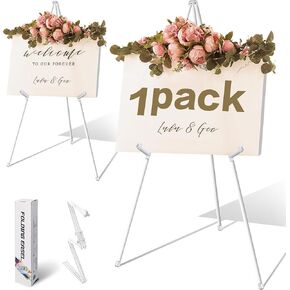 63 "easel Stand for Wedding Sign Poster Display Easel Floor Floor Adalable Black Art Easel Fruct Forning Tripod Easel for Painting Canvas Wedding Scl