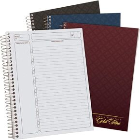 Ampad Gold Fibre 2022 Project Planner, Assorted Color Covers, 9.5 x 7.25, 84-Sheets, 3-Pack