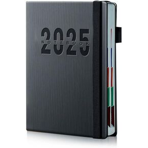 2025-2026 Weekly And Monthly Planner Notebook for Men&Women, Daily Agendas Planner with Calendar Journal, Contacts and Notes Pages, 5.7"X8.26" (Light blue - 400 pages)