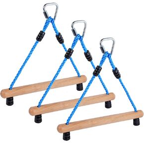 Ninja Monkey Bars, Monkey Bars for Kids, Monkey Bars, Swing Accessory Set, Obstacle Course Trapeze Bars for Outside Training Equipment (3pcs)