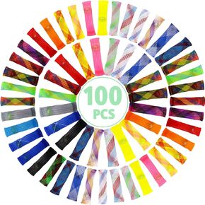 100 Pack Marble Mesh Fidget Toys,Sensory Stress Relieve Toy,Marble and Mesh Fidgets for Adults and Children with ADHD Autism Depressions Anxiety Disorders