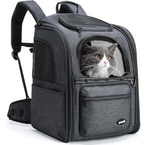 Pecute Cat Carrier Backpack, 30% Labor Saving System Pet Backpack for Cat and Dog, Puppies, Ergonomic Design Suspended Anti-Gravity Pet Carrier, Cat Dog Carrier Bag for Travel Hiking Vet Outdoor
