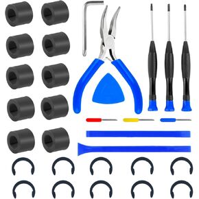 31 Packs Rubber Roller Replacement Set for Cricut Maker/Maker 3 only, Rubber Roller Set for Cricut with Replace Blades Complete Repair Tools Sets Keep Rubber Roller from Moving