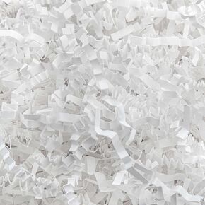 Caleihd 1/2 LB Crinkle Cut Paper Shredded Filler Paper for Gift Baskets Gift Box Confetti Paper Shreds Decoration Stuffing for Birthday, Weddings, Anniversaries, Christmas Wrapping White