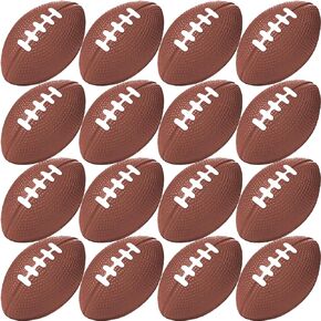 96 Pcs Mini Football Sports Stress Ball Bulk Colorful Foam Sports Ball Kids Adults Football Sports Party Favor Ball Small Relaxable Balls for School Carnival Reward Party Bag Gift Fillers