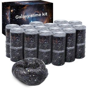 24 Pack Galaxy Star Slime,Party Favor for Kids Girls & Boys,Non Sticky, Stress & Anxiety Relief, Wet, Super Soft Sludge Toy,Birthday Gifts for Kids Girl and Boys