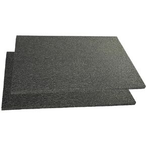 CandS 1/2" Thick Black Polyethylene Foam Sheets (2-Pack) - 16x12 - Shock Absorbing Packing Material for Shipping, Packaging & Cushioning, DIY Crafts