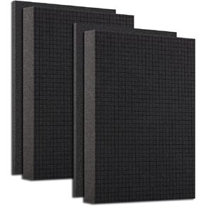 Pre-Cubed Pick & Pluck Foam Sheets - 4-Pack (16"x12"x2") Polyurethane Apart Insert Pads Liners for Toolboxes, Storage Drawer and Crafts