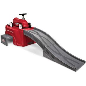 Radio Flyer Ride On Kids Toy, Indoor and Outdoor Sport Car with Ramp, 500, Red