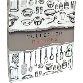 Better Kitchen Products Recipe Binder, Full Page 3 Ring Standard Binder Organizer Set (with 50 Page Protectors & 12 Category Divider Tabs) 11.5" x 12" Sleek Kitchen Design
