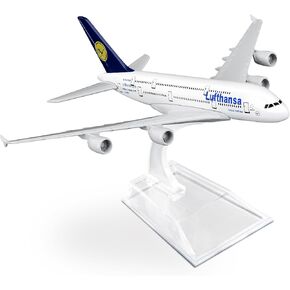 1/400 Lufthansa Airbus A380-800 Airplane Model Kits die-cast alloys Airplane Model for Collection and Display