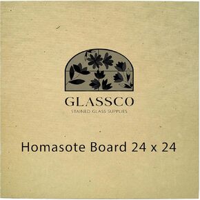 Homasote Board For Stained Glass Work Surface | 24'' x 24'' Homasote Stained Glass Cutting Board | Heat Resistant Stained Glass Cutting Mat | Stained Glass Supplies For Table And Glass Protection