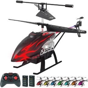 Remote Control Helicopter for Kids with 30-Minute Flight Time, LED Light Effects, Altitude Hold, One-Key Takeoff/Landing, for Boys and Girls Ages 6+, Perfect Christmas and Birthday Gifts