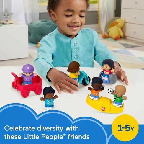 Fisher-Price Little People Toddler Toys Play for All Figure and Accessory Pack 9-Piece Set for Pretend Play Ages 1+ Years in Saudi Arabia