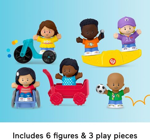 Fisher-Price Little People Toddler Toys Play for All Figure and Accessory Pack 9-Piece Set for Pretend Play Ages 1+ Years in Saudi Arabia