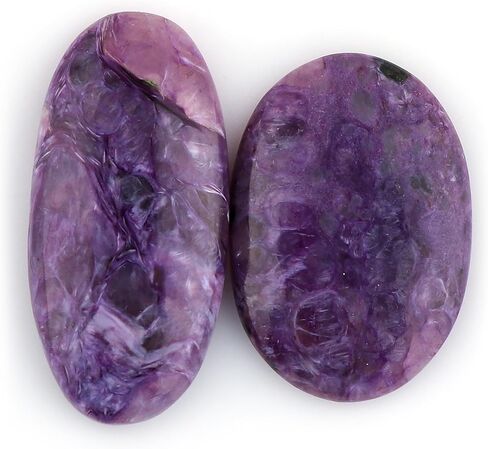 CRYSTALIS 5pcs Natural Cherry Creek Jasper Loose Gemstone Wholesale Bulk Cabochons Jewelry Making Supply, Chakra & Healing Polished Stones, Wire Wrapping, DIY, Gem Collection, 15mm+ in Kuwait