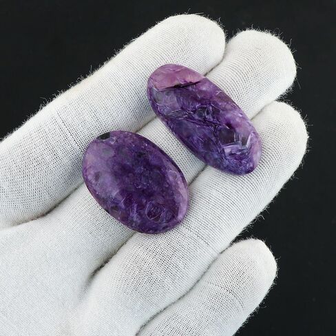 CRYSTALIS 5pcs Natural Cherry Creek Jasper Loose Gemstone Wholesale Bulk Cabochons Jewelry Making Supply, Chakra & Healing Polished Stones, Wire Wrapping, DIY, Gem Collection, 15mm+ in Kuwait
