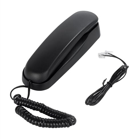 من 990 Slimline الهاتف الهاتف الأساسي القابل للتذوق الهاتف لا يوجد طاقة AC مطلوبة ، سلك المنزل الهاتف الأسود in Saudi Arabia