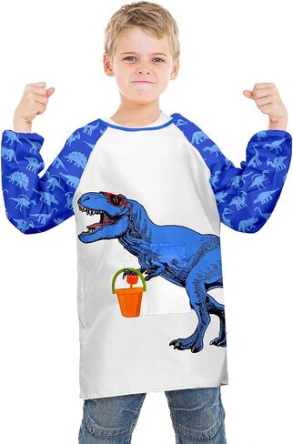 Sylfairy Kids Art Smocks للطلاء ، فنان مقاوم للماء قوس قزح مآزر يونيكورن الطلاء Smoocks الصغار سموك للطفل in Saudi Arabia