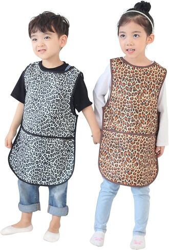 Art Kids Art Smocks 37 لونًا (سن 1-8 ، حجم S-XL) ، جرو وردي (22-XL) in Kuwait