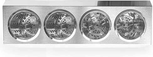 Flatware Organizers Stainless Steel Cylinder Flatware Silverware Utensil Holder Organizer Caddy (4 holes) in Saudi Arabia