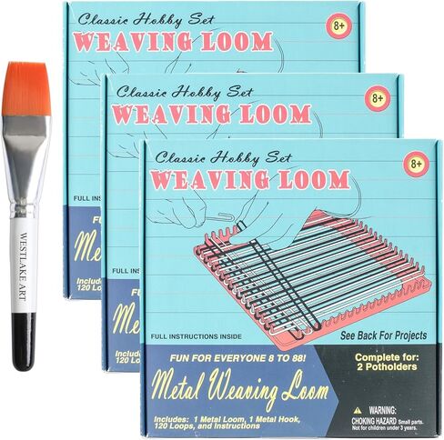 تشمل مجموعة Westlake Art Weaving Looing Kit ، الحرف Red Retro ذات الأفق الخشبي المحمولة ، فرشاة الطلاء المائية ، ومجموعات الهوايات للبالغين ، وإنشاء هدايا وديكور مصنوعة يدويًا ، [3 عبوات] in Kuwait