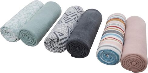 Fleece Throw Blanket Set Bulk for Travel Kids Outdoor Wedding Pet (Assorted #2, Pack of 6 50x60 Inches) in Kuwait