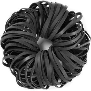 AMUU Rubber Bands Black Size #64 about 0.5 lb 110 Pcs Tactical Rubber Bands for Office Supplies Home Money Elastic Bands