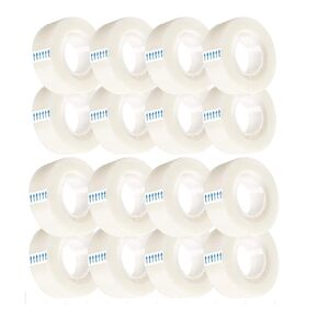 16 Rolls Transparent Tape Invisible Tape Clear Tape for Office Home School Use, 3/4 x 1000 Inches, Tape Refill for Dispenser, Invisible on Paper, Great for Correction and Labeling