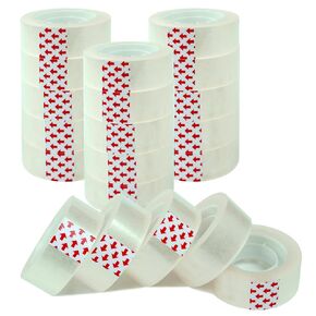 Tape Refills, 20 Rolls 1 Inch Core Gift Wrap Tape, Suitable for Almost Transparent Tape Dispenser, 3/4 Inch X 1000 Inches Each Roll, 20000 Inches Total