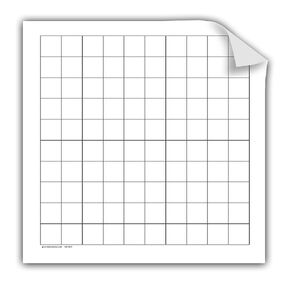 Geyer Instructional Products 503031 10x10 Squares Static Cling Graph