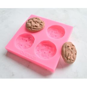 Mini Sugar Cookies Soap Mold Chocolate Chips Cookie Candle Mold Cookie Mold for Wax