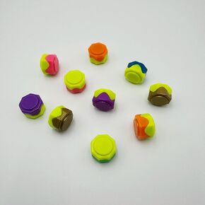 10 قطع حقيقية مرجحة Gonggi الكورية لون عشوائي ، Gong Gi Jack Stone ، مجموعة Gong-Gi Jackstones ، Gongi Dice ، Gonngi Corean التقليدية