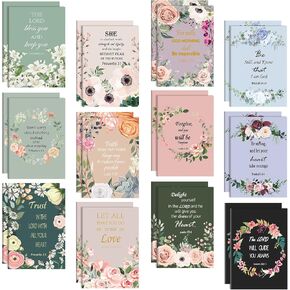 BESARME 24 Pack Christian Gifts for Women Faith Prayer Journal for Women, Mother's Day Gifts Bulk Small Pocket Notebook Bible Inspirational Notebooks Religious Gifts for Women School Supplies