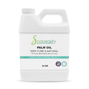 Soapeauty Palm Oil RBD Cold Pressed 100% Pure & Natural 32 fl oz