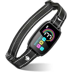 Hurray Dog Bark Collar Beep and Vibration & Training Collar with 8 Adjustable Sensitivitiy, Bark Collar for Large Medium Small Dogs 8-120 lbs, Rechargeable Waterproof Shock Collar for Dogs