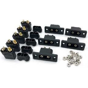 5Pairs XT90E-M+XT90 Mountable Male Female Durable Plug Connector for RC Model Multicopter