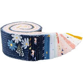 Fran Gulick Between The Pages Rolie Polie 40 2.5-inch Strips Jelly Roll Riley Blake RP-15370-40