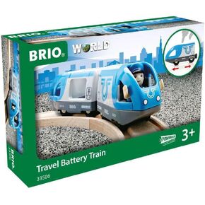 BRIO World - 33506 Travel Battery Train | 3-Piece, Battery-Operated Toy Train Set | Ideal for Kids Ages 3 and Up | Compatible with All BRIO Train Sets