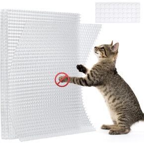 Uross Scat Mat for Cats 10PCS- 16 x 13 Cat Deterrent Mat with Spikes Outdoor Cat Scat Spikes Mat Cat Countertop Deterrent Keep Cats Off Counter Indoor Cat Repellent Mat