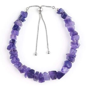Odrilliongems الطبيعية الجمشت الجمشت الأحجار الكريمة الحجرية ، الحجارة الخشنة ، بلورات شاكرا الشفاء ، 925 الفضة الاسترليني ، الحجر الولادة ، المصنوعة يدويا ، شريط التمرير القابل للتعديل ، المجوهرات النساء ، عيد الحب هدايا