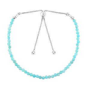 Odrilliongems Natural Labradorite Gemstone Bolo Bracelet ، حبات الوجه ، 925 المجوهرات الفضية الاسترليني ، منزلق قابل للتعديل ، مصنوعة يدويًا ، حفل زفاف ، عيد ميلاد ، هدية للنساء ، 10 بوصات
