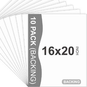 Somime 10 Pack Backing Boards, 11x17 Uncut White Mats Matboards, Acid-Free Backerboards for Art Prints, Ideal for Photos, Pictures, Prints, and Frames